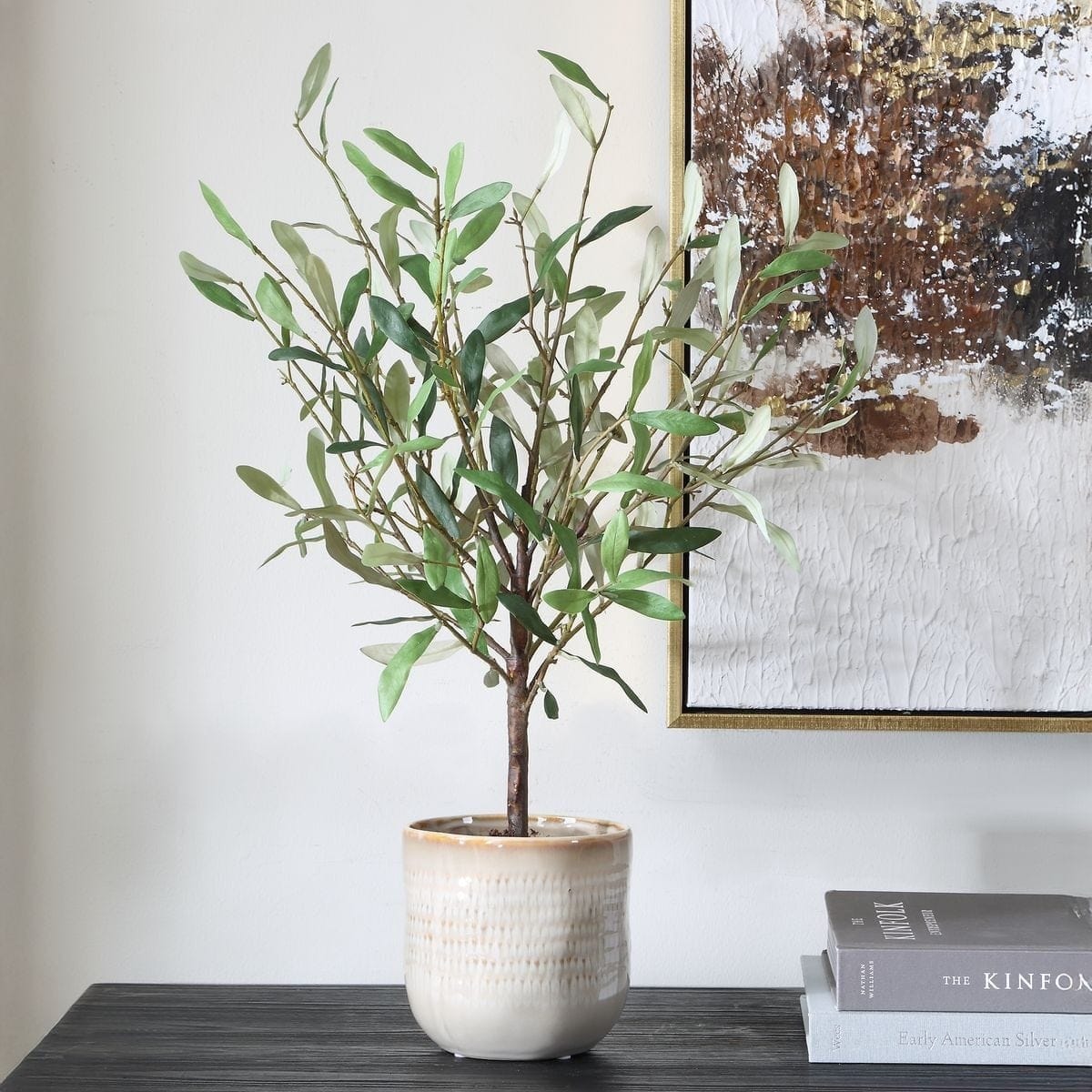 Uttermost Accessories Solea Olive Accent and Textured Vase House of Isabella UK