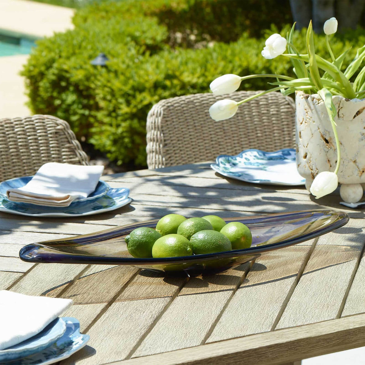 Uttermost Accessories Soluna Indoor-Outdoor Glass Bowl House of Isabella UK