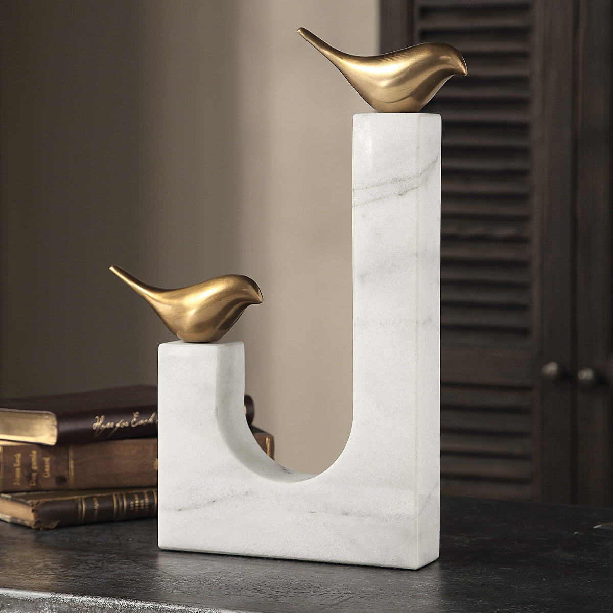 Uttermost Accessories Songbirds Brass Sculpture House of Isabella UK