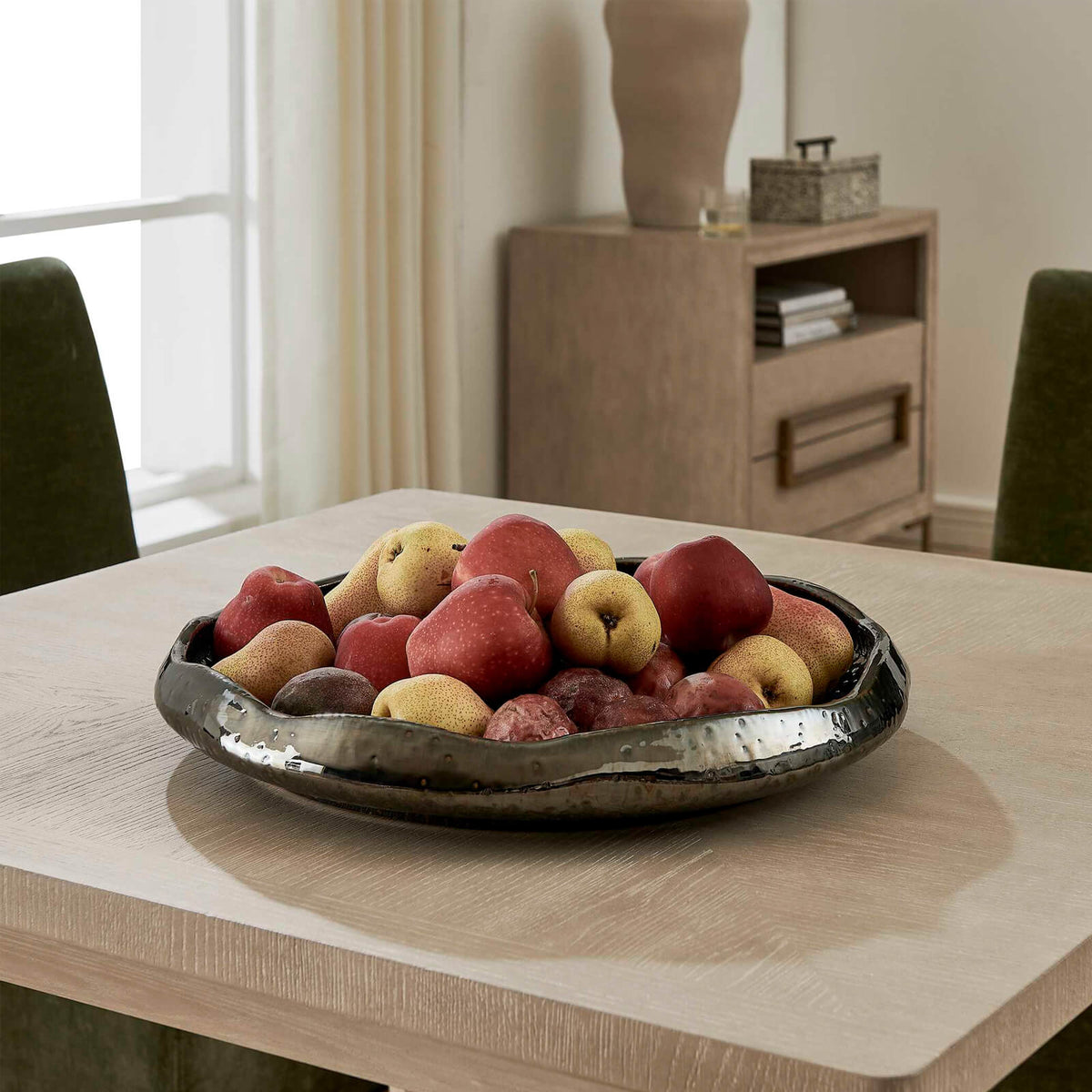 Uttermost Accessories Stardust Ripple Indoor-Outdoor Bowl in Black House of Isabella UK