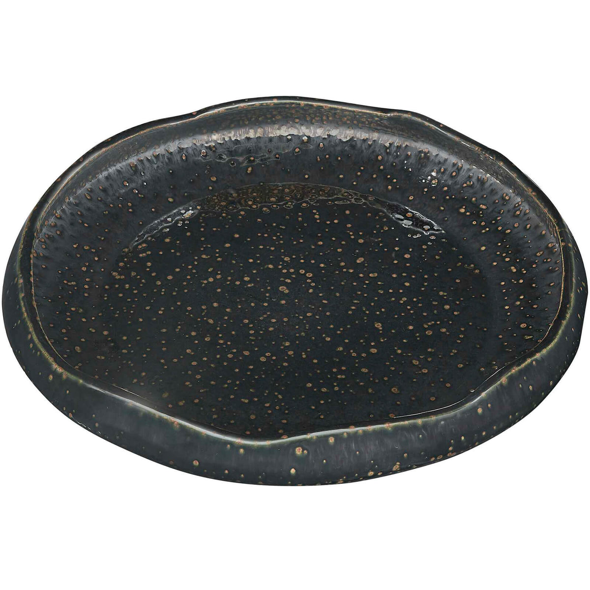 Uttermost Accessories Stardust Ripple Indoor-Outdoor Bowl in Black House of Isabella UK