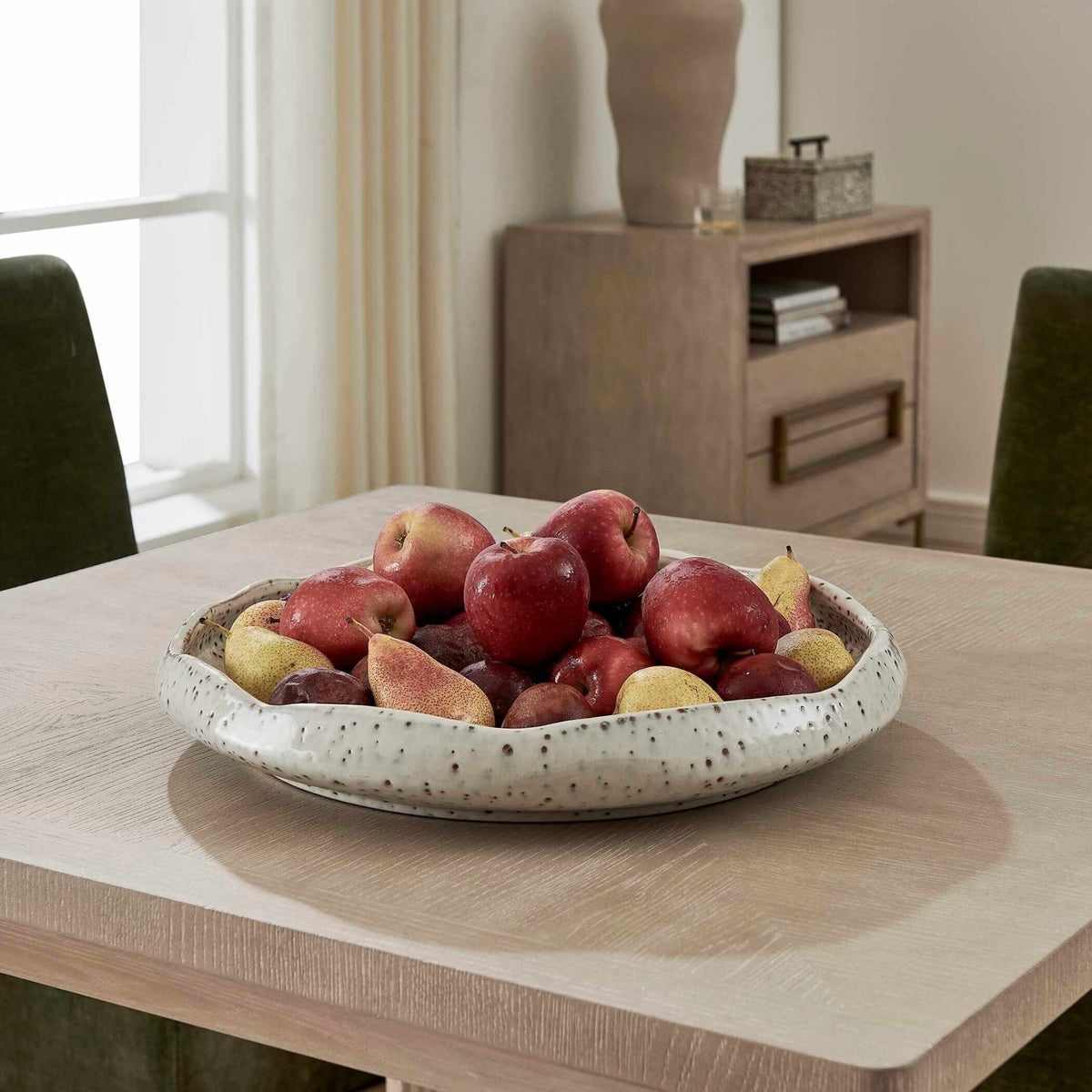 Uttermost Accessories Stardust Ripple Indoor-Outdoor White Bowl House of Isabella UK