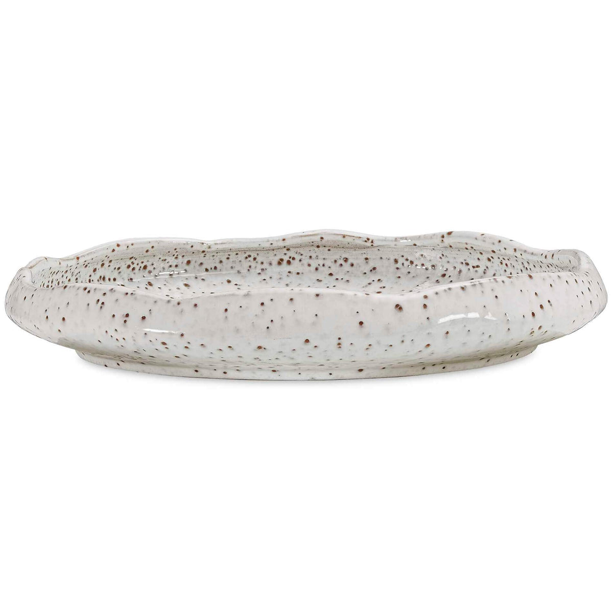 Uttermost Accessories Stardust Ripple Indoor-Outdoor White Bowl House of Isabella UK