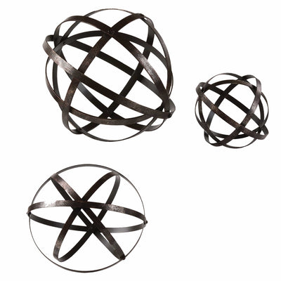 Uttermost Accessories Stetson Bronze Spheres Set of 3 House of Isabella UK