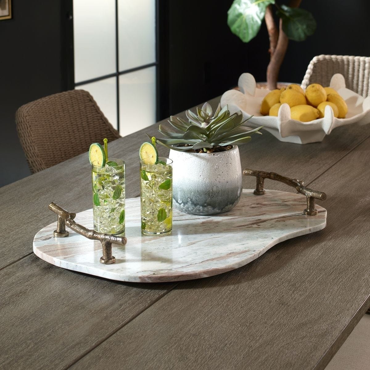 Uttermost Accessories Stone And Twig Indoor-Outdoor Tray House of Isabella UK