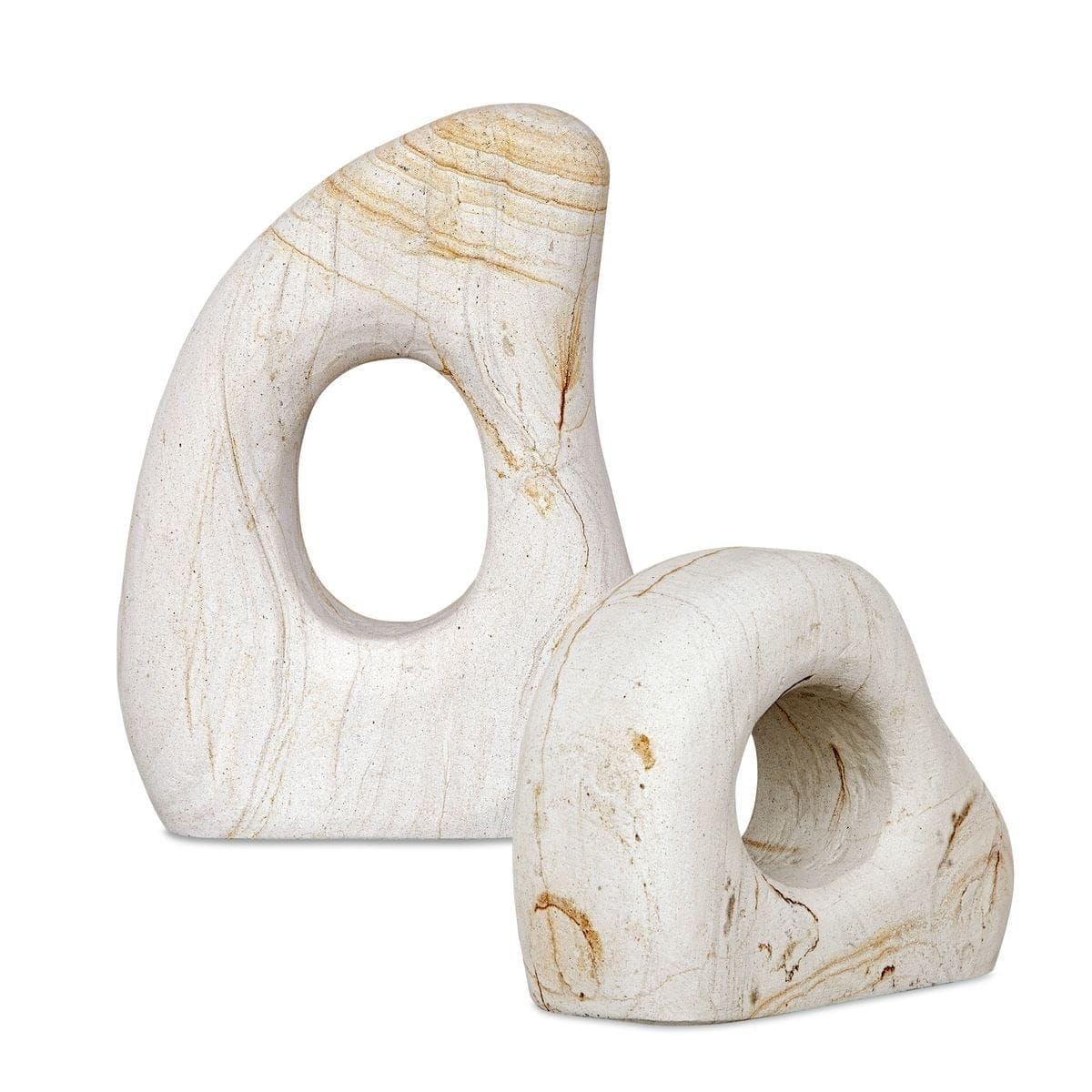 Uttermost Accessories Stone Flow Outdoor Sculptures Set of 2 House of Isabella UK