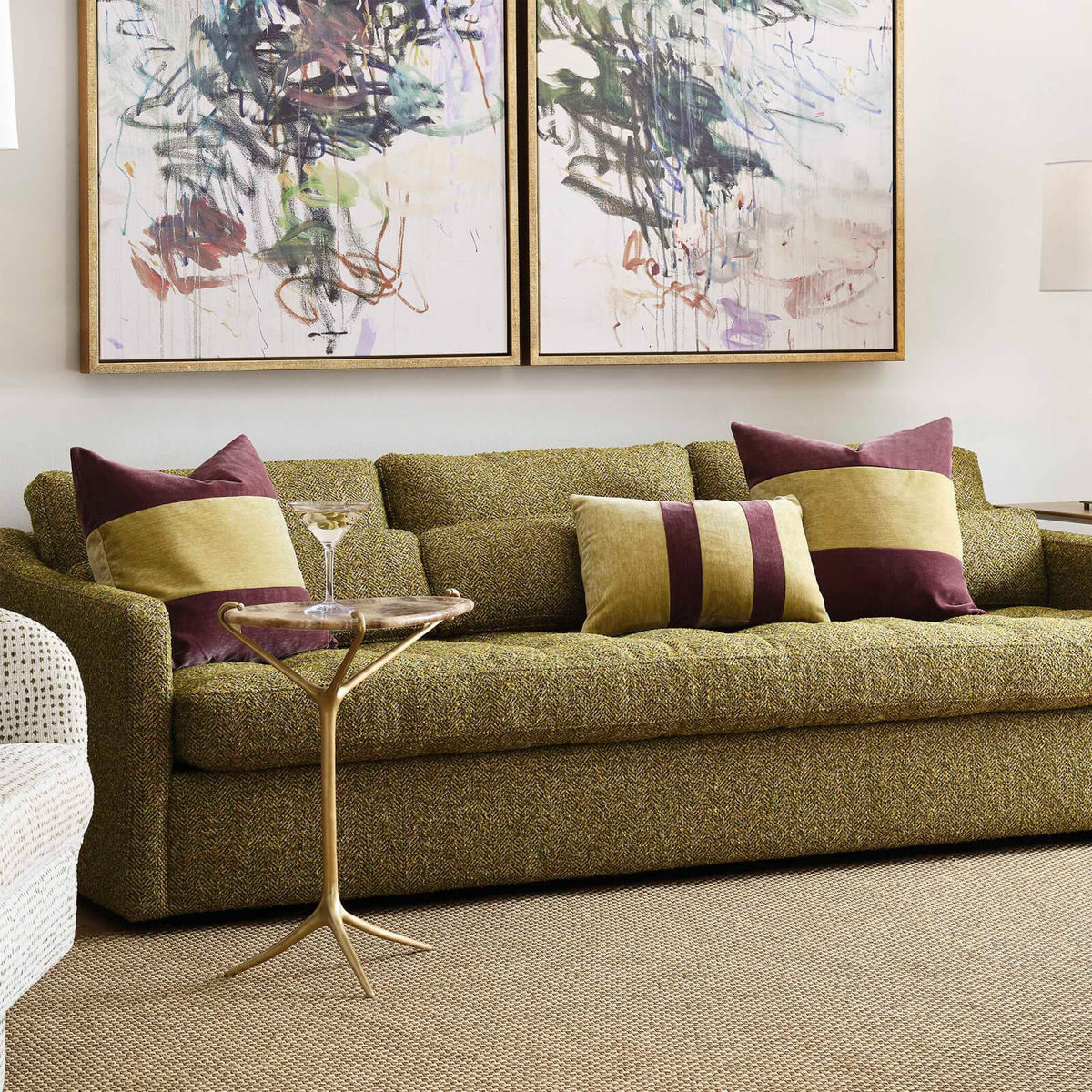 Uttermost Accessories Straight Down The Middle Pillow House of Isabella UK