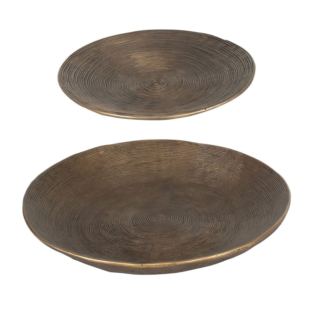 Uttermost Accessories Stratum Round Brass Bowls Set of 2 House of Isabella UK