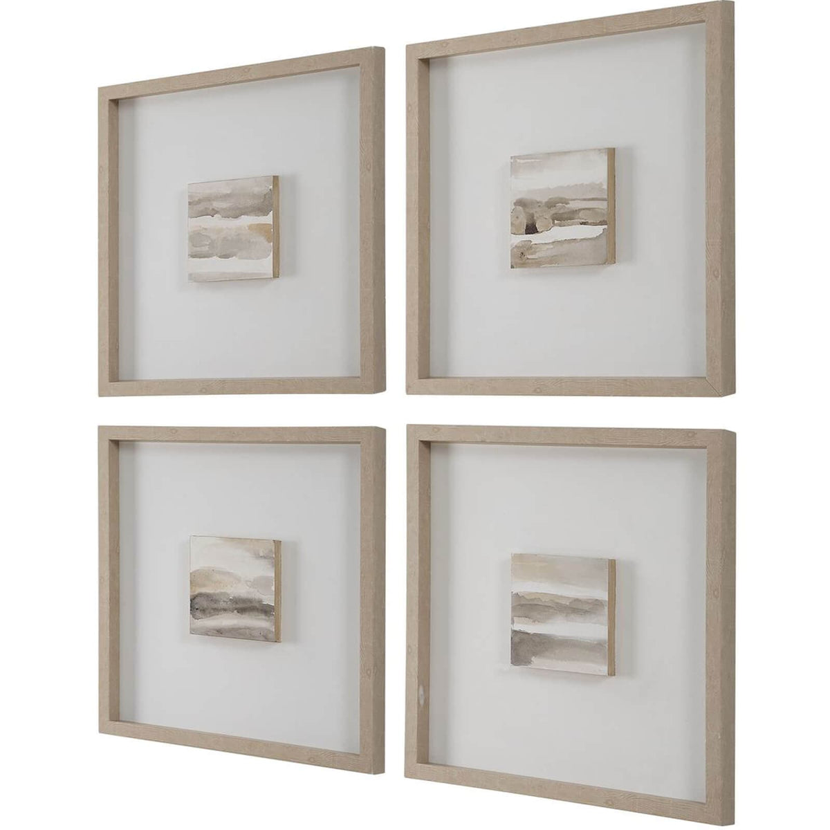 Uttermost Accessories Studying Sepia Hand Painted Canvases - Set of 4 House of Isabella UK