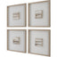 Uttermost Accessories Studying Sepia Hand Painted Canvases - Set of 4 House of Isabella UK