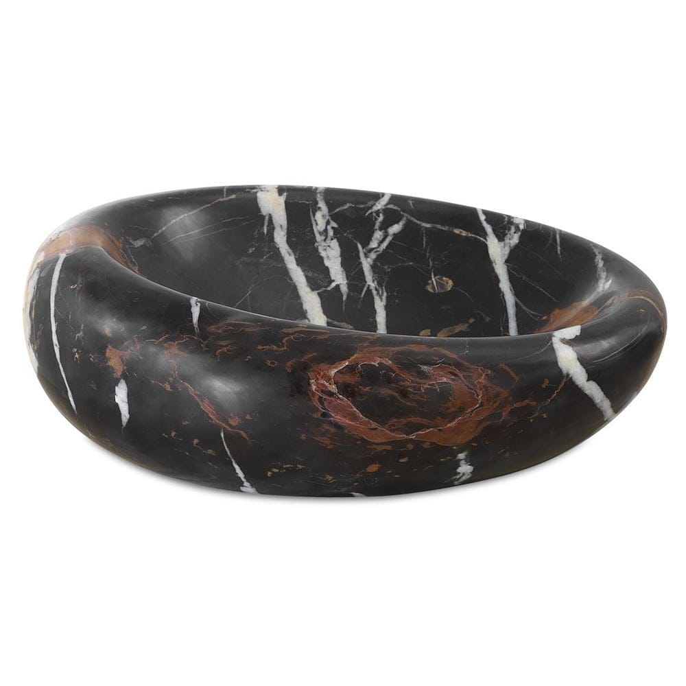 Uttermost Accessories Swaddle Bowl in Michelangelo Marble Large House of Isabella UK