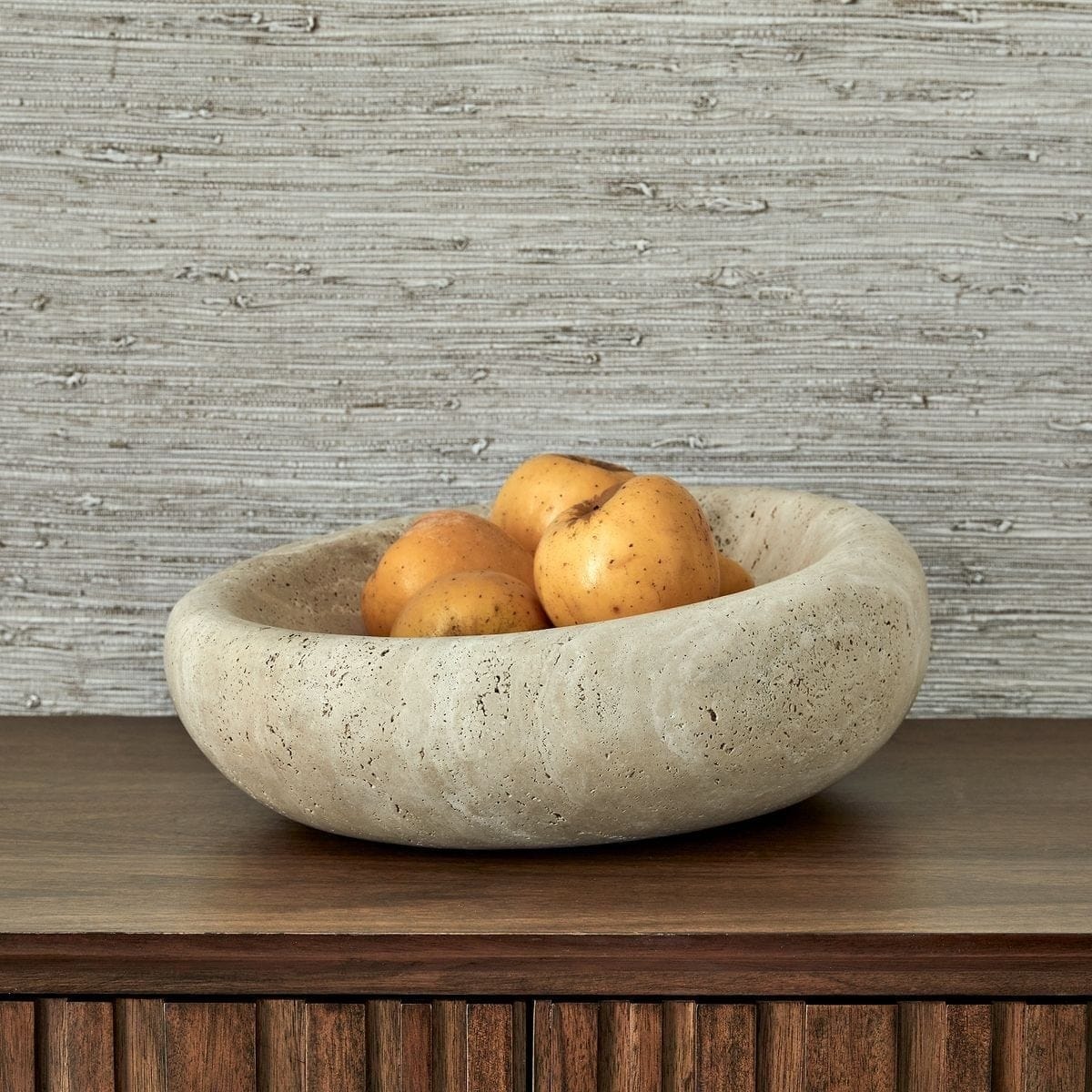 Uttermost Accessories Swaddle Bowl - Travertine Large House of Isabella UK