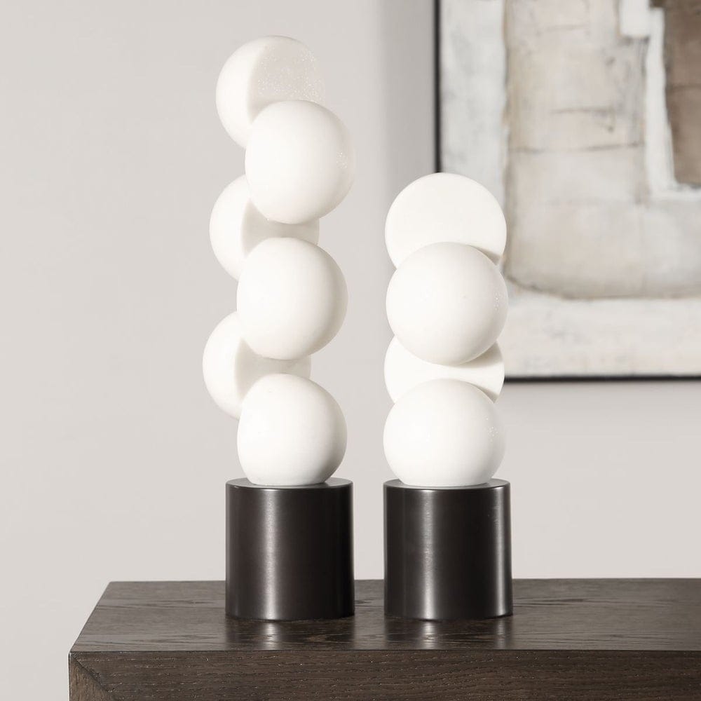 Uttermost Accessories Symmetry Circle Sculptures - Set of 2 House of Isabella UK
