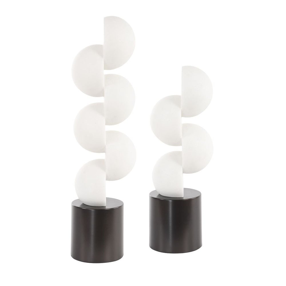Uttermost Accessories Symmetry Circle Sculptures - Set of 2 House of Isabella UK