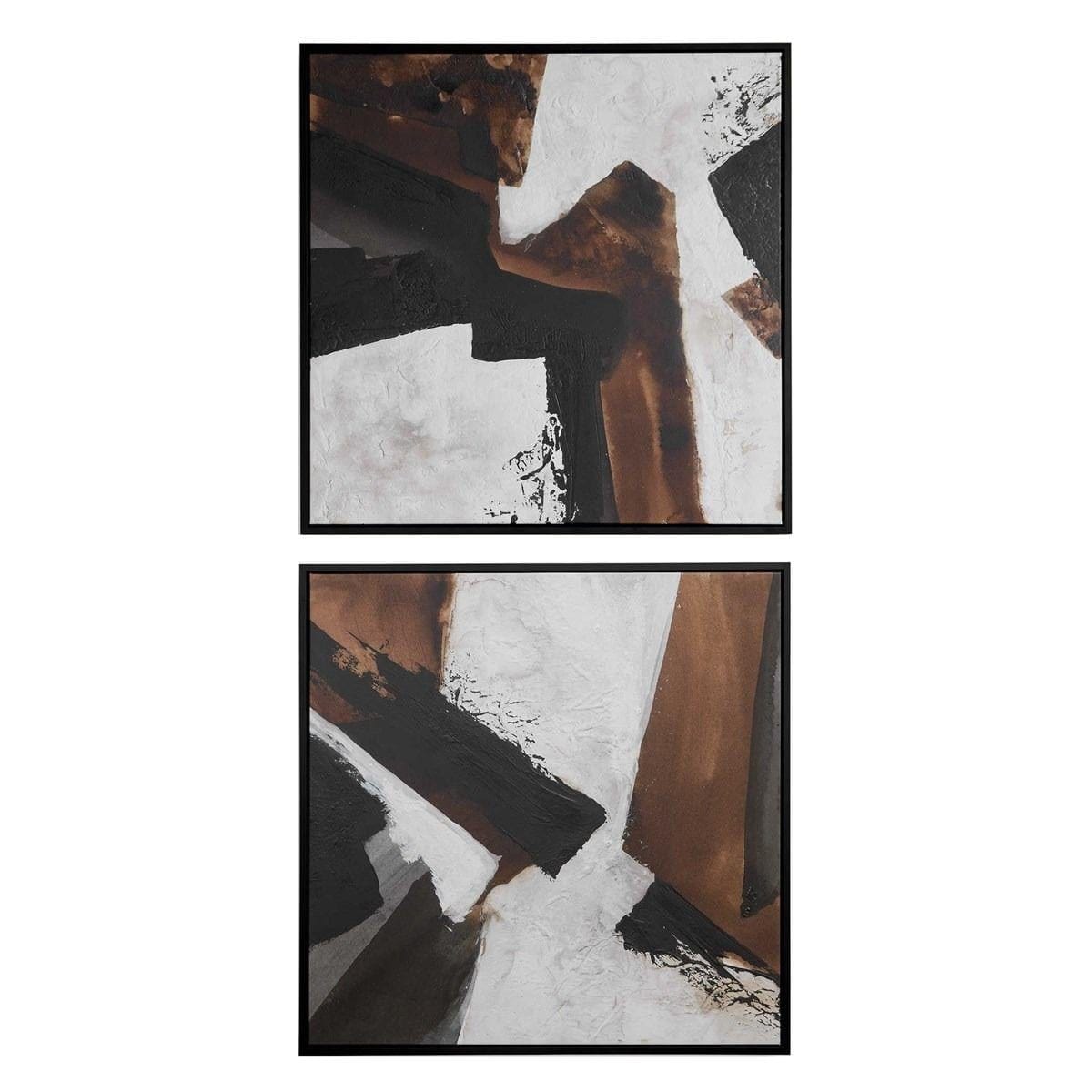 Uttermost Accessories Tactile Inspiration Framed Abstract Art, Set of 2 House of Isabella UK