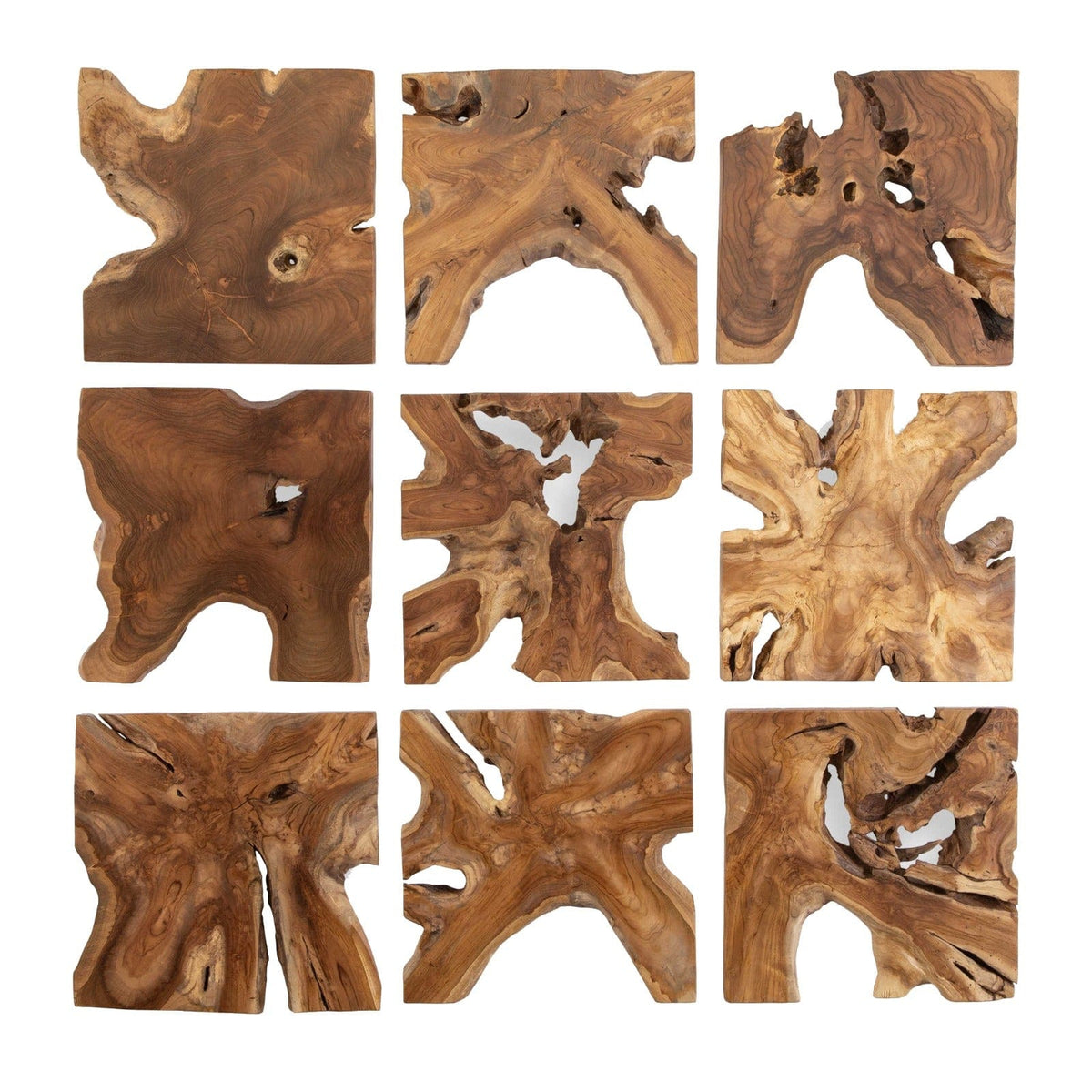Talia Wood Wall DÃ©cor Set of 9.
