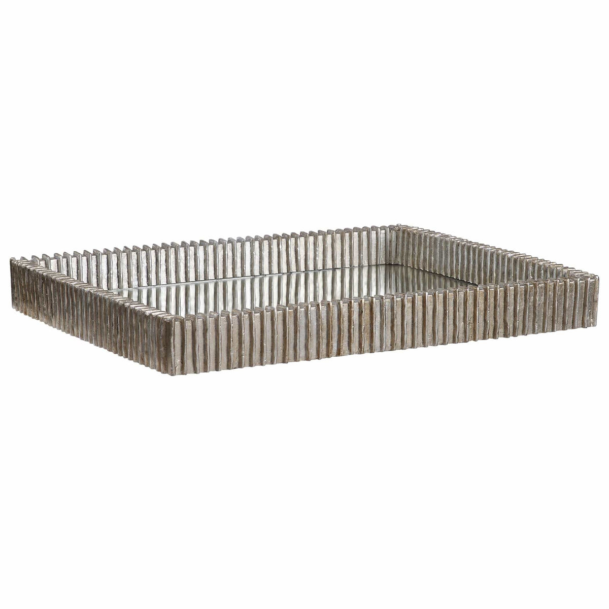 Uttermost Accessories Talmage Silver Mirrored Tray House of Isabella UK