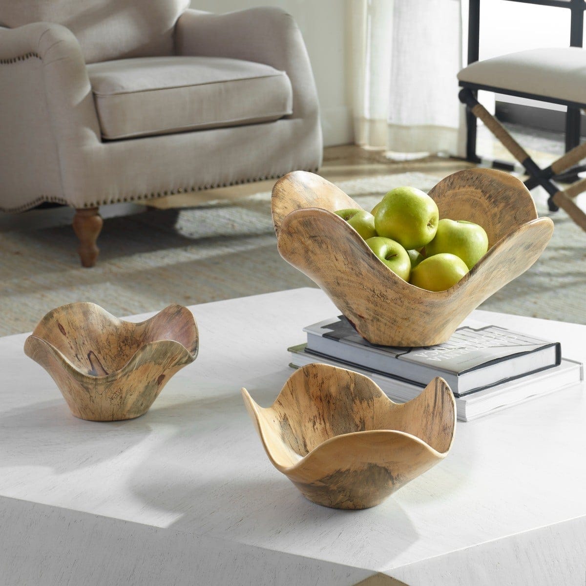 Uttermost Accessories Tamarine Wood Bowl House of Isabella UK