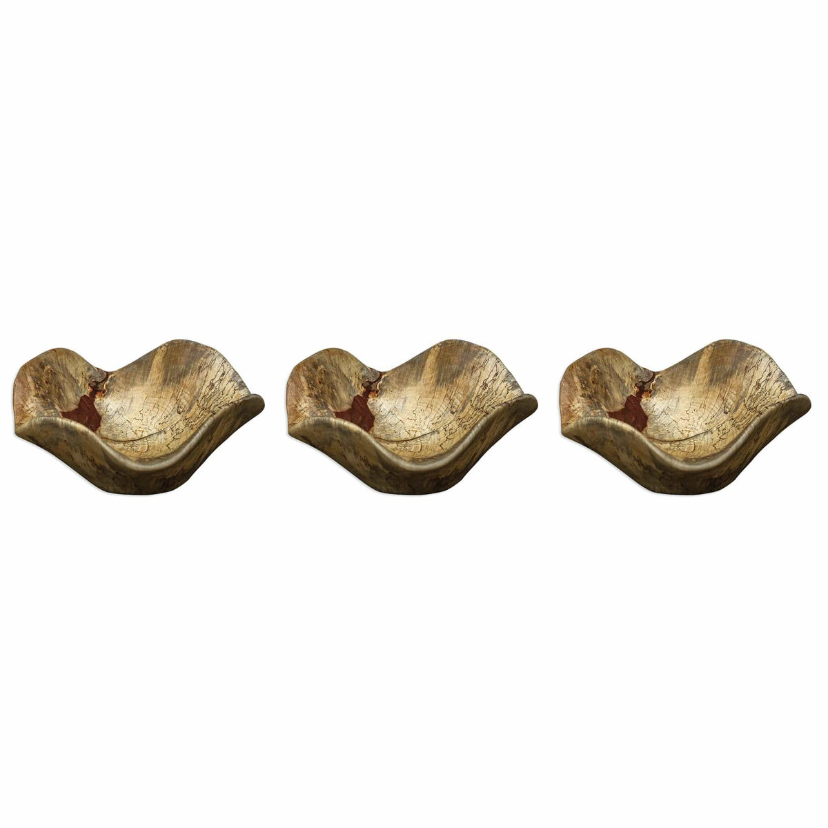 Uttermost Accessories Tamarine Wood Wall Art - Set of 3 House of Isabella UK