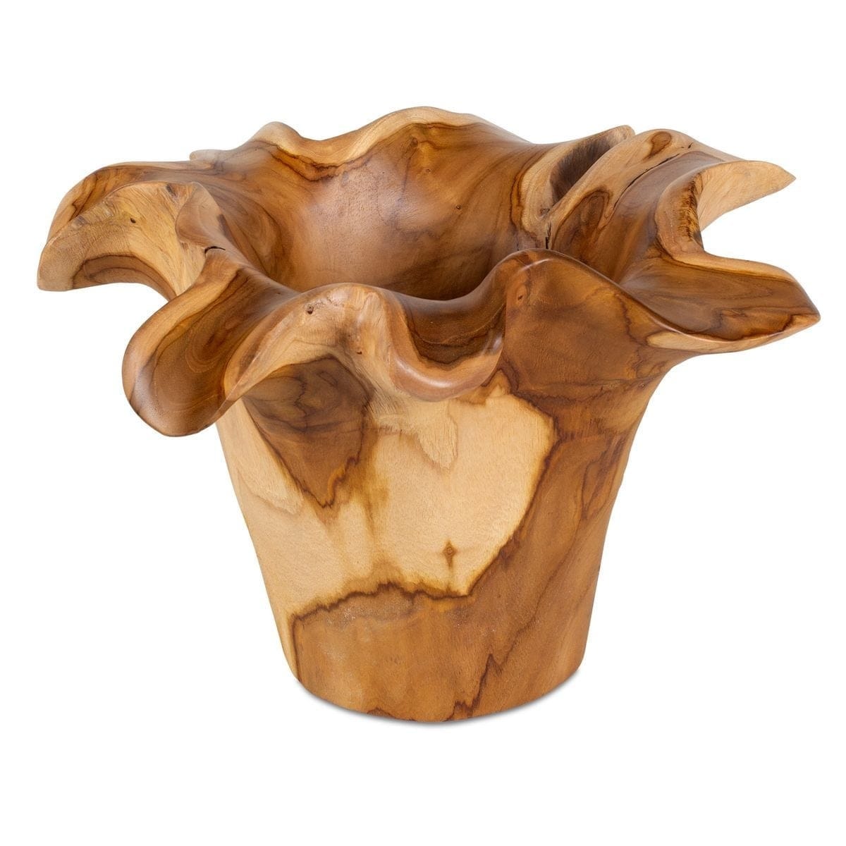 Uttermost Accessories Teak Flow Natural Outdoor Bowl House of Isabella UK