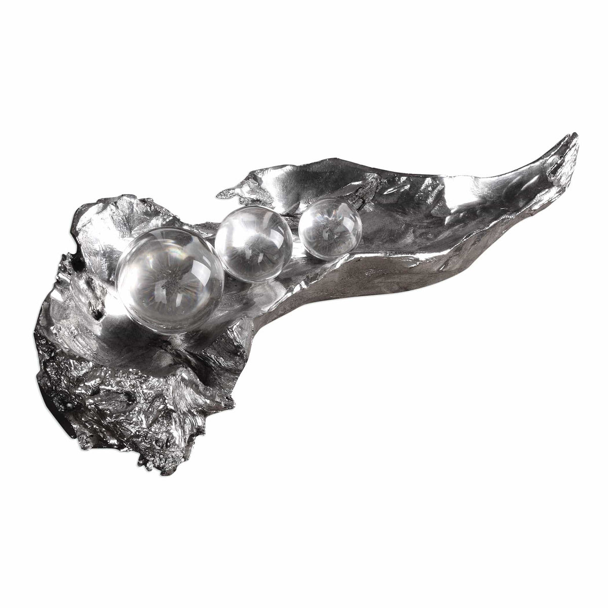 Uttermost Accessories Three Peas In A Pod Metallic Sculpture House of Isabella UK