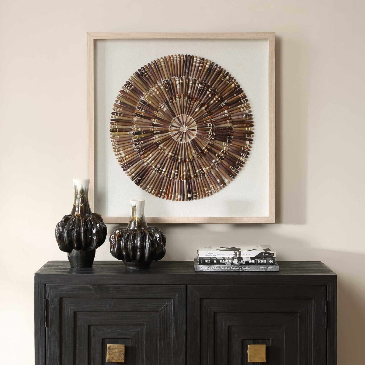 Uttermost Accessories Tiger Sea Urchin Shadow Box House of Isabella UK