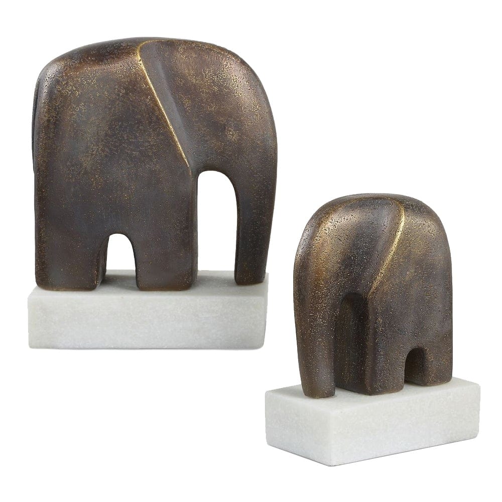 Uttermost Accessories Timeless Tusk Elephant Sculptures in Bronze - Set of 2 House of Isabella UK