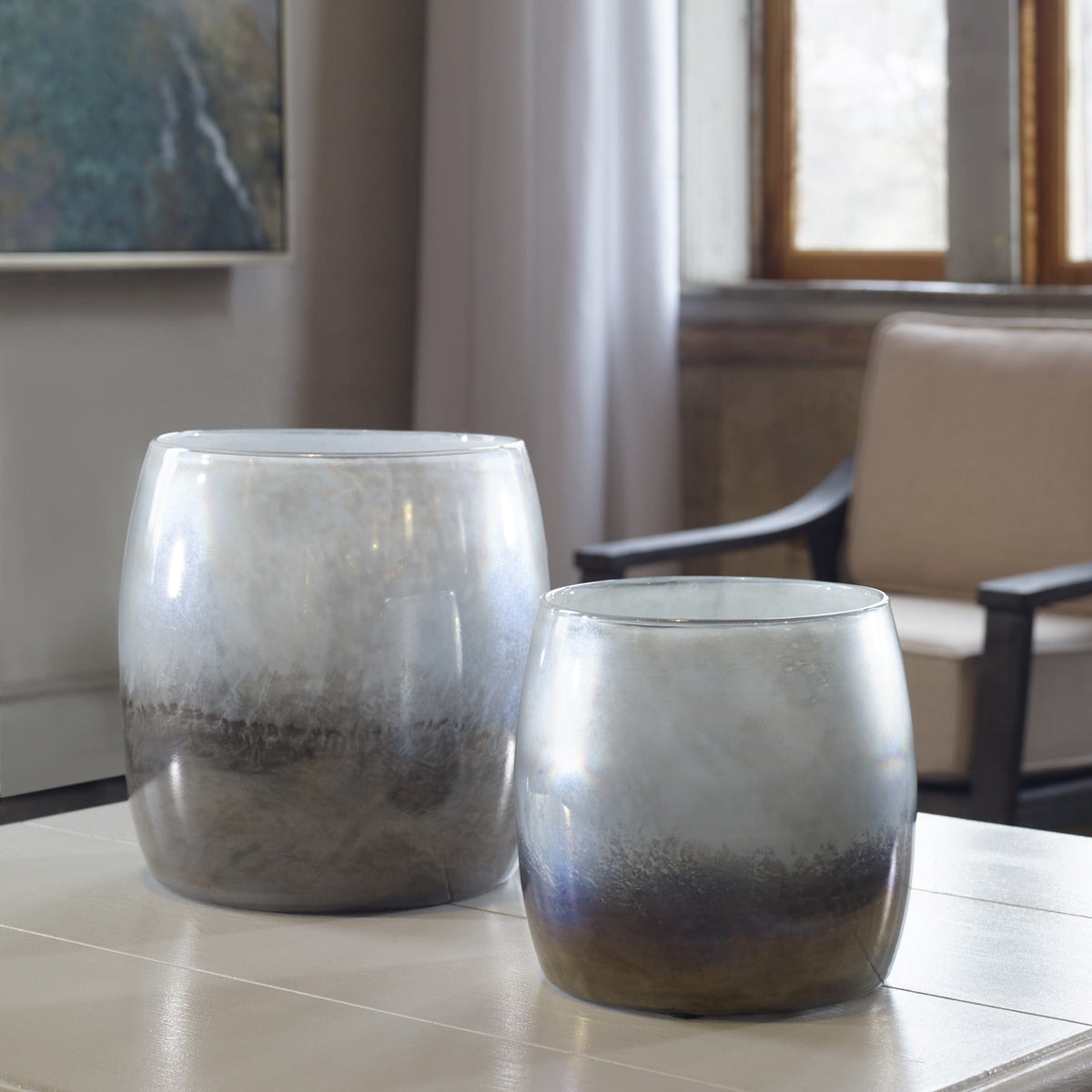 Uttermost Accessories Tinley Blown Glass Bowls, S/2 House of Isabella UK