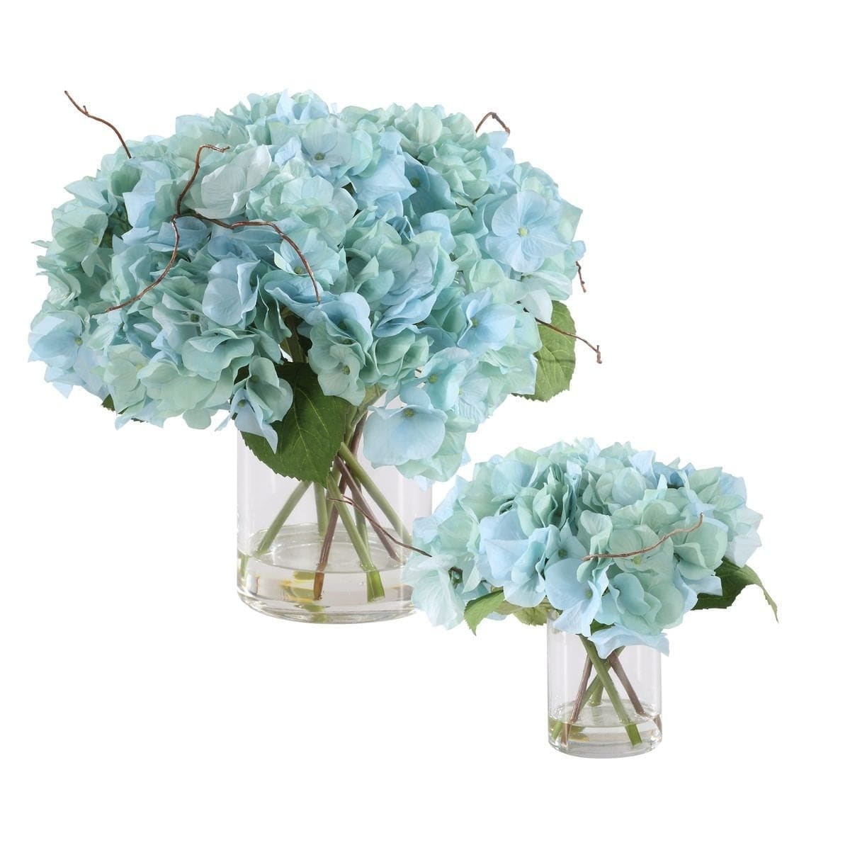 Uttermost Accessories Tranquil Blooms In Glass Vases Set of 2 House of Isabella UK