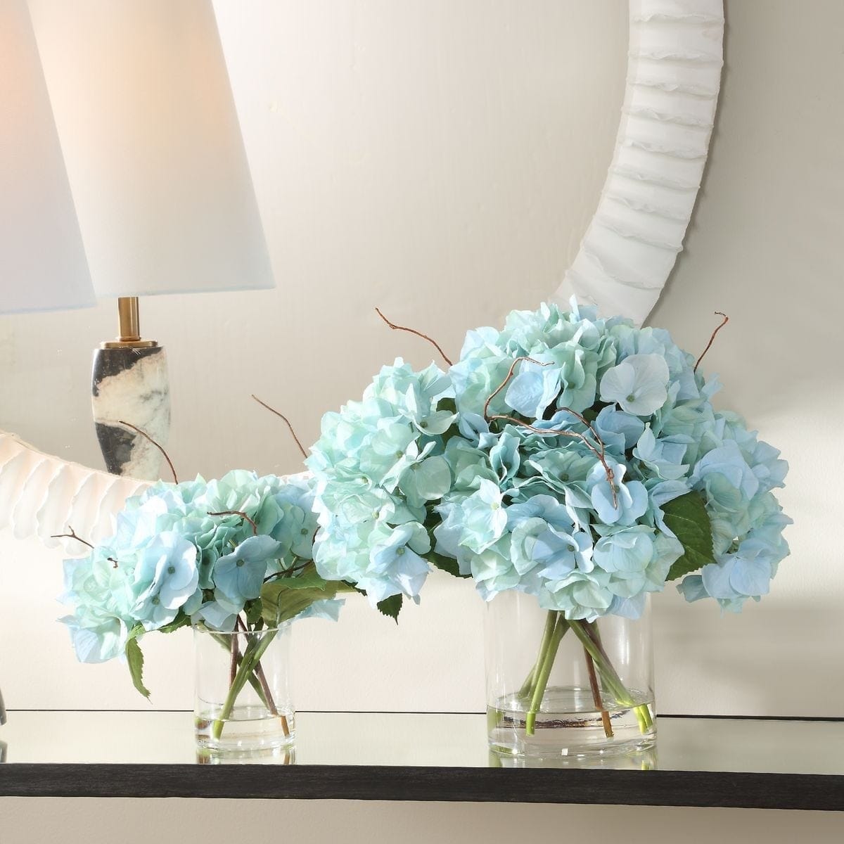 Uttermost Accessories Tranquil Blooms In Glass Vases Set of 2 House of Isabella UK