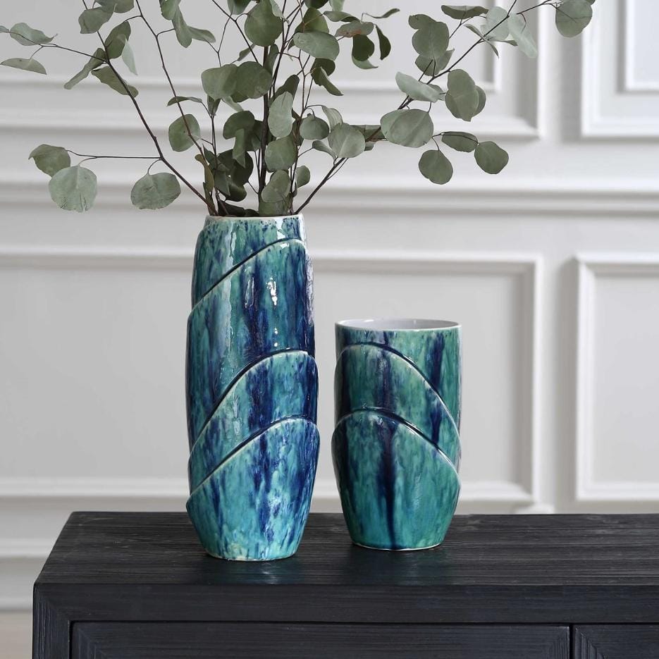 Uttermost Accessories Tranquil Duo, Vases Set of 2 House of Isabella UK