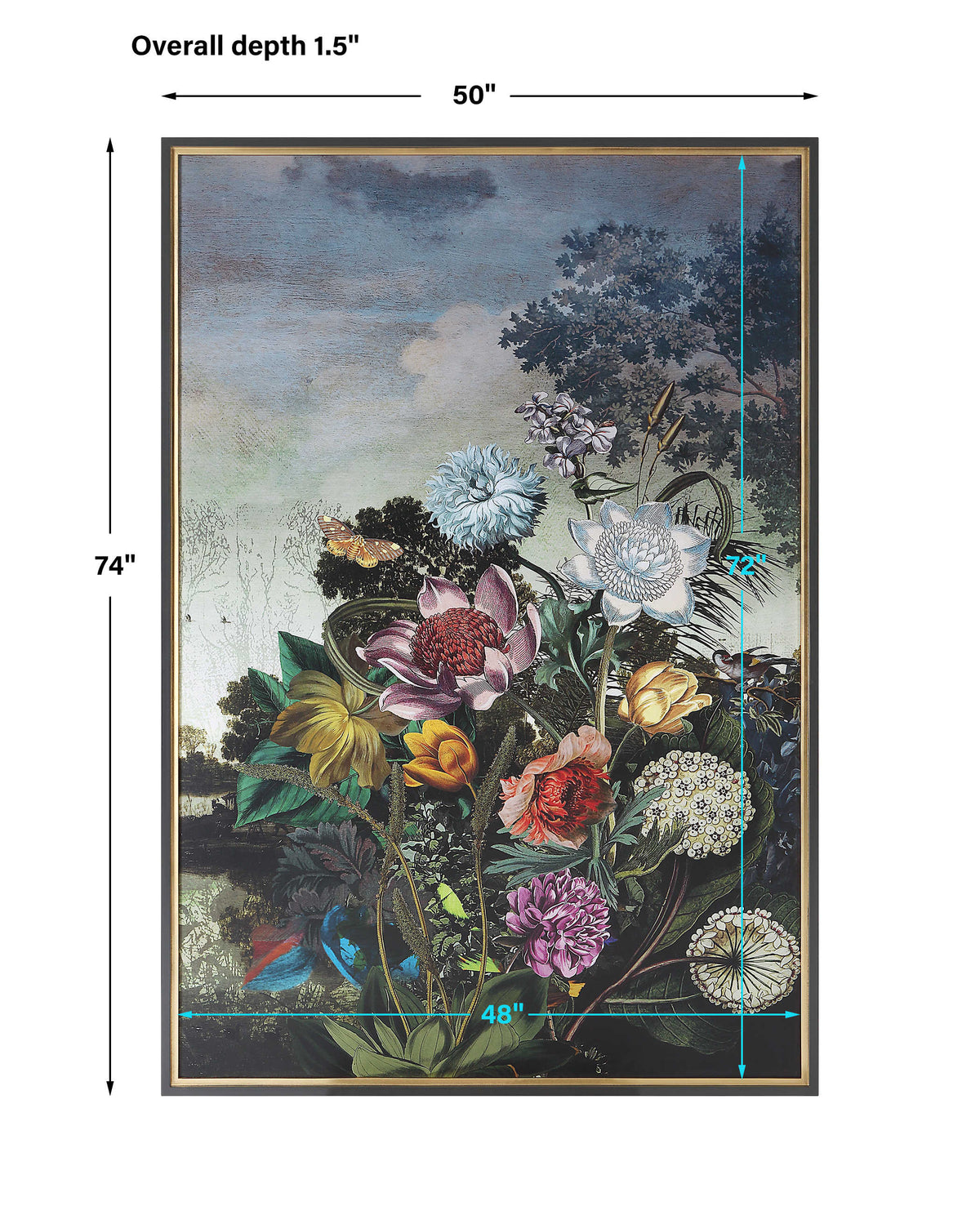 Uttermost Accessories Tranquil Garden Fantasy Framed Print House of Isabella UK