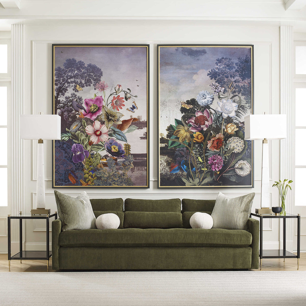 Uttermost Accessories Tranquil Garden Fantasy Framed Print House of Isabella UK