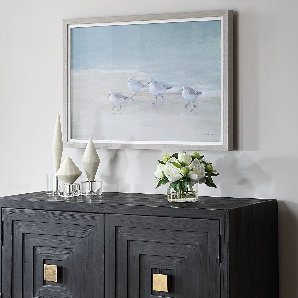 Uttermost Accessories Tranquil Shorebirds On The Sand Framed Print House of Isabella UK