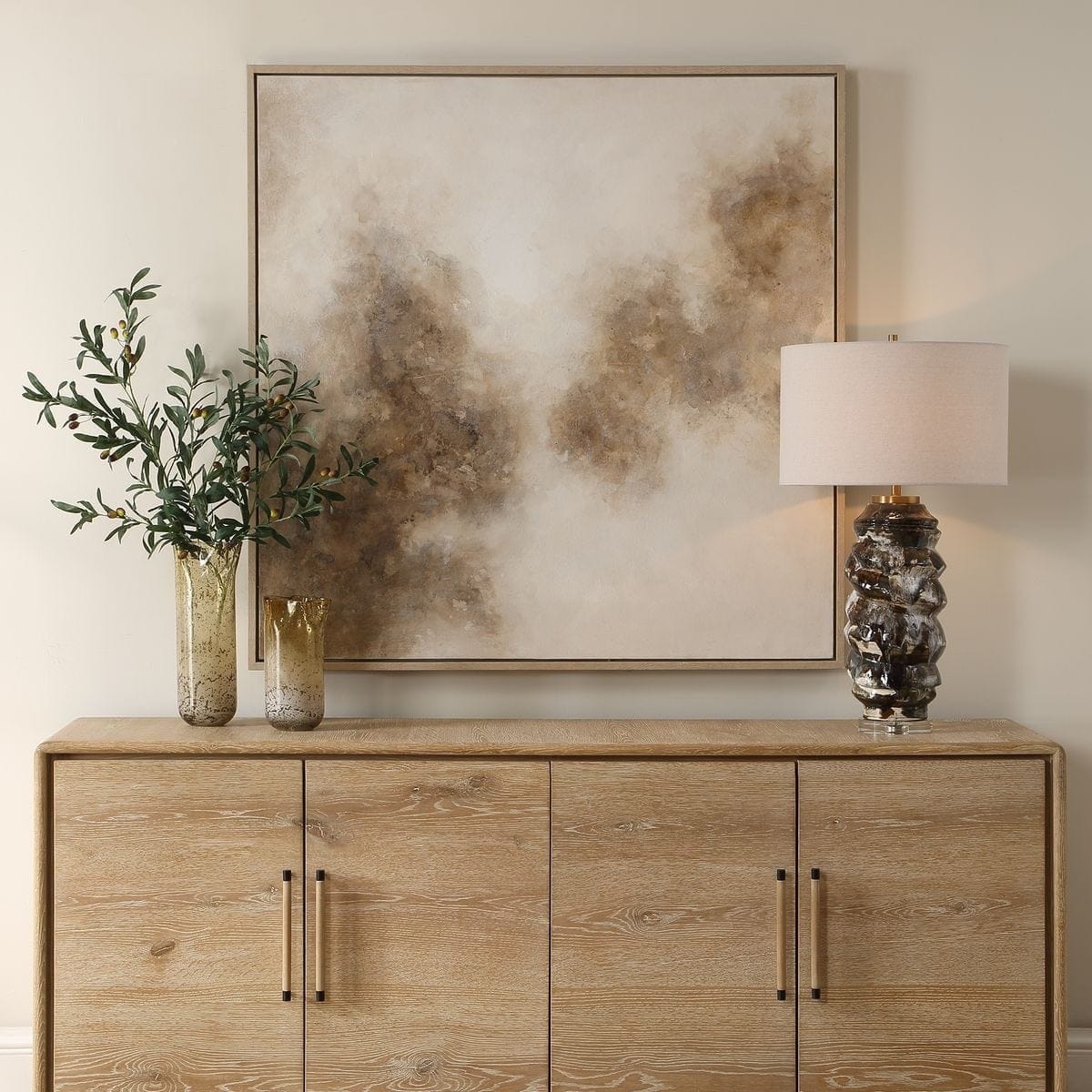 Uttermost Accessories Up In Smoke Framed Modern Art House of Isabella UK