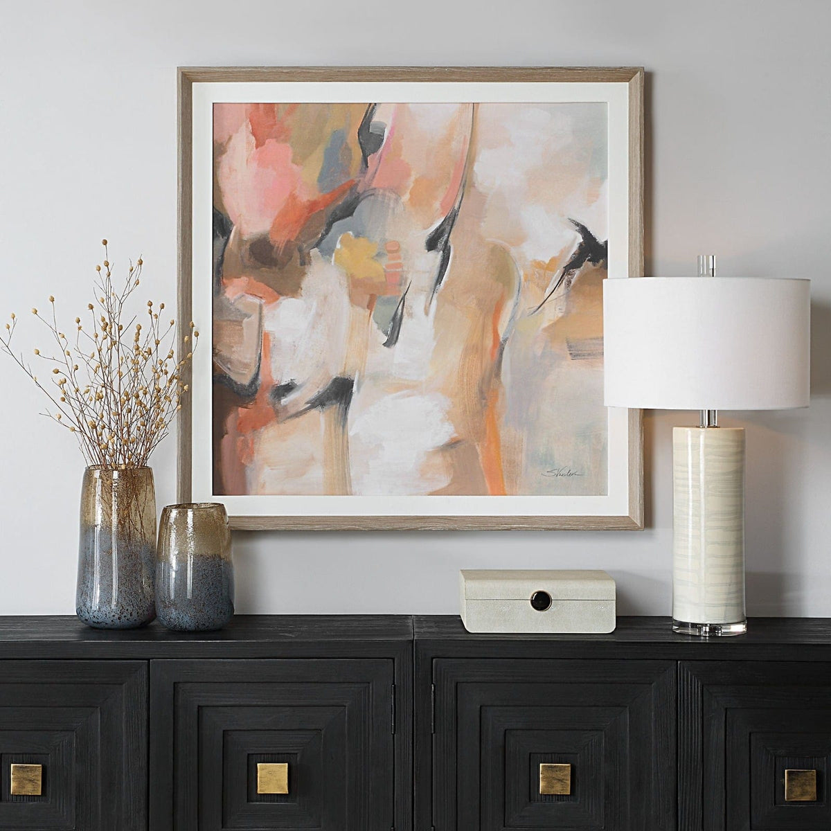Uttermost Accessories Uphill Framed Abstract Print House of Isabella UK