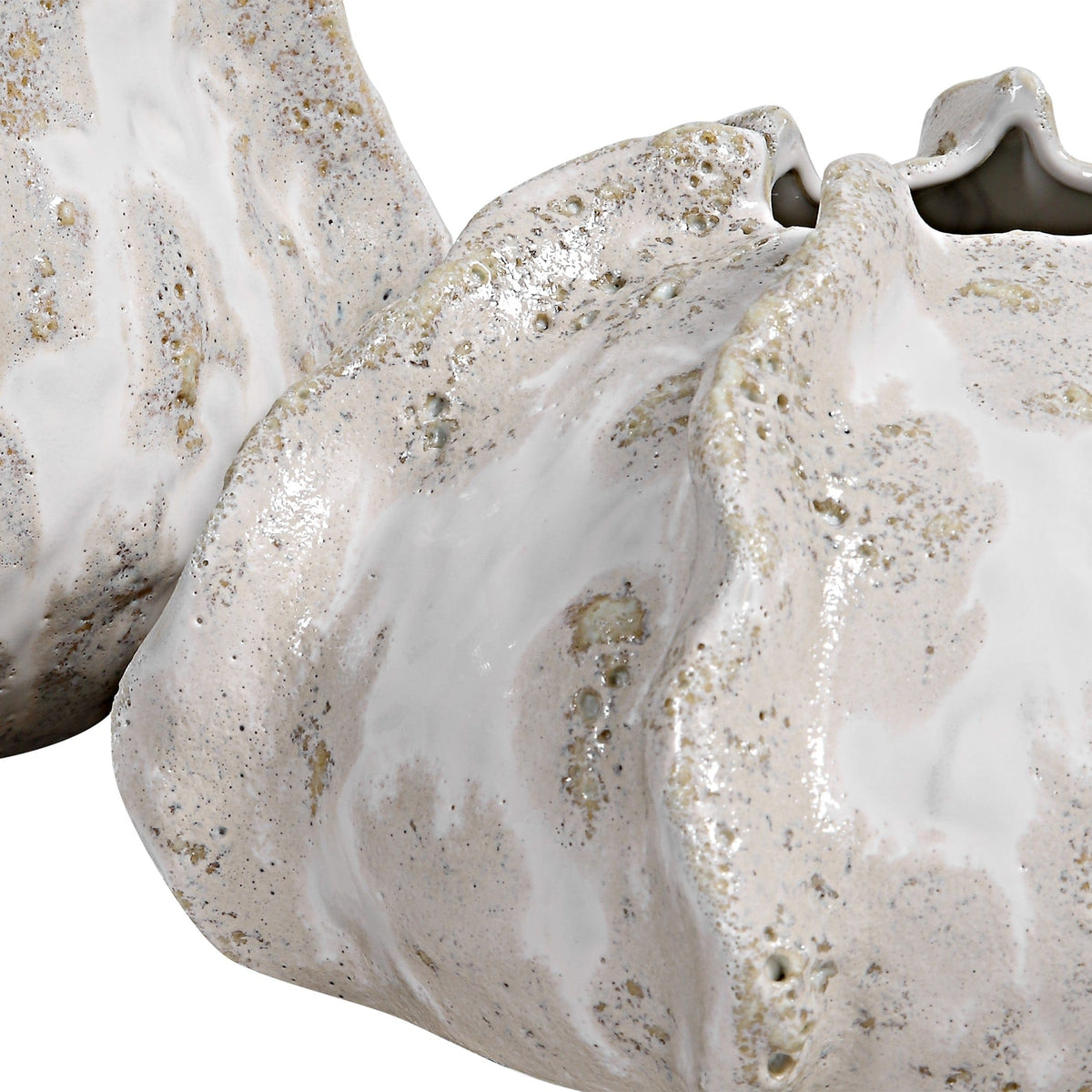 Uttermost Accessories Urchin Textured Ivory Vases, S/2 House of Isabella UK