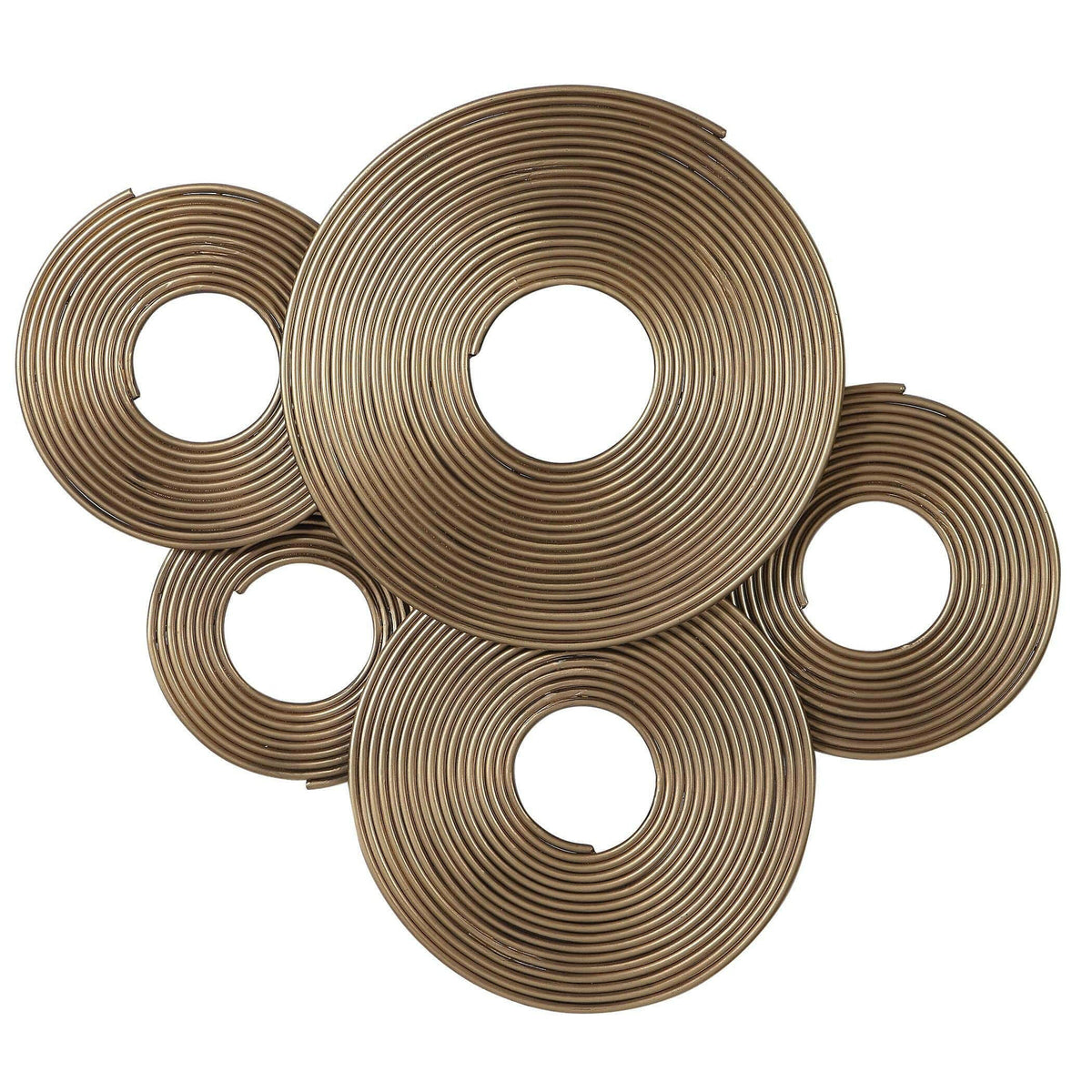 Ahmet Gold Rings Wall Decor.