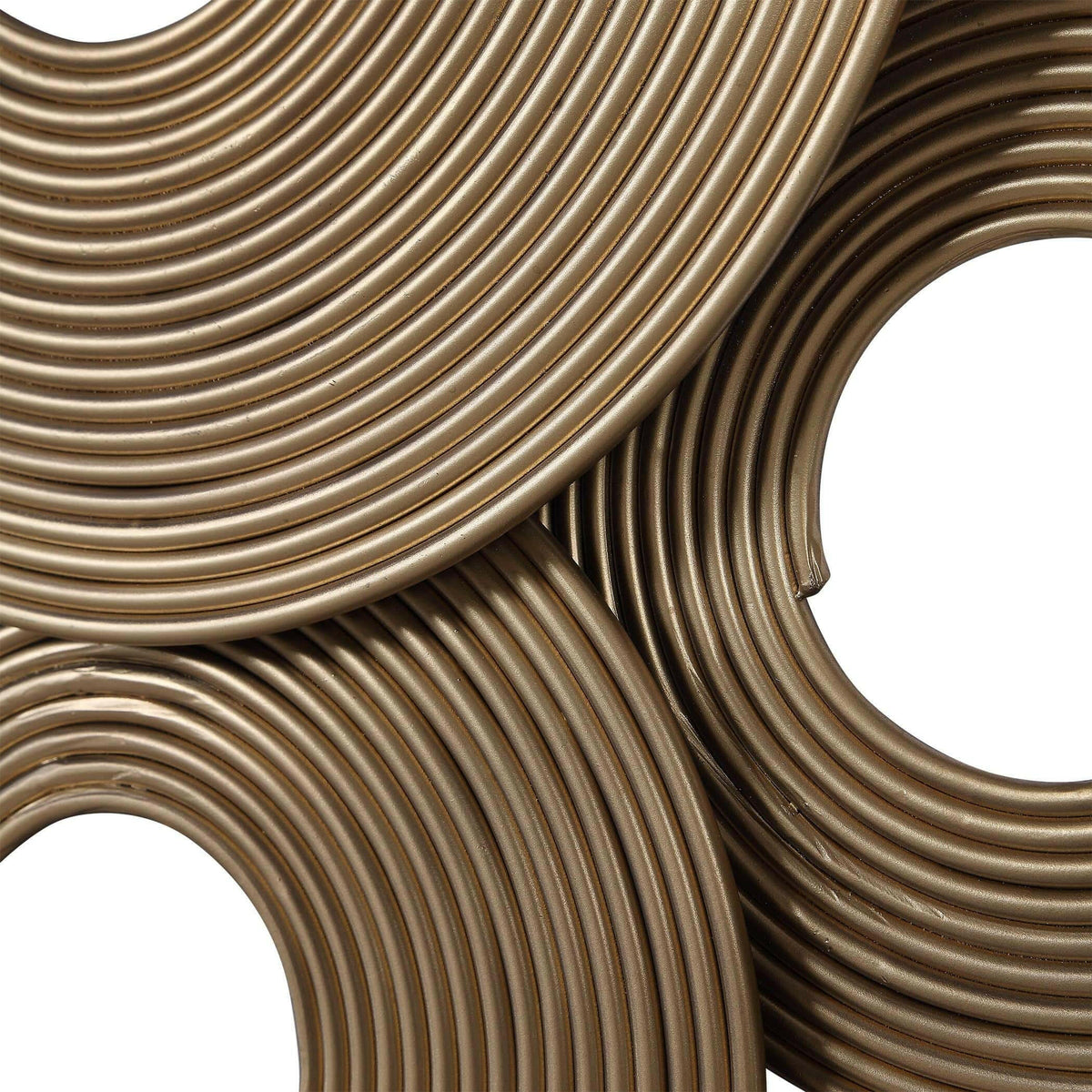 Ahmet Gold Rings Wall Decor.