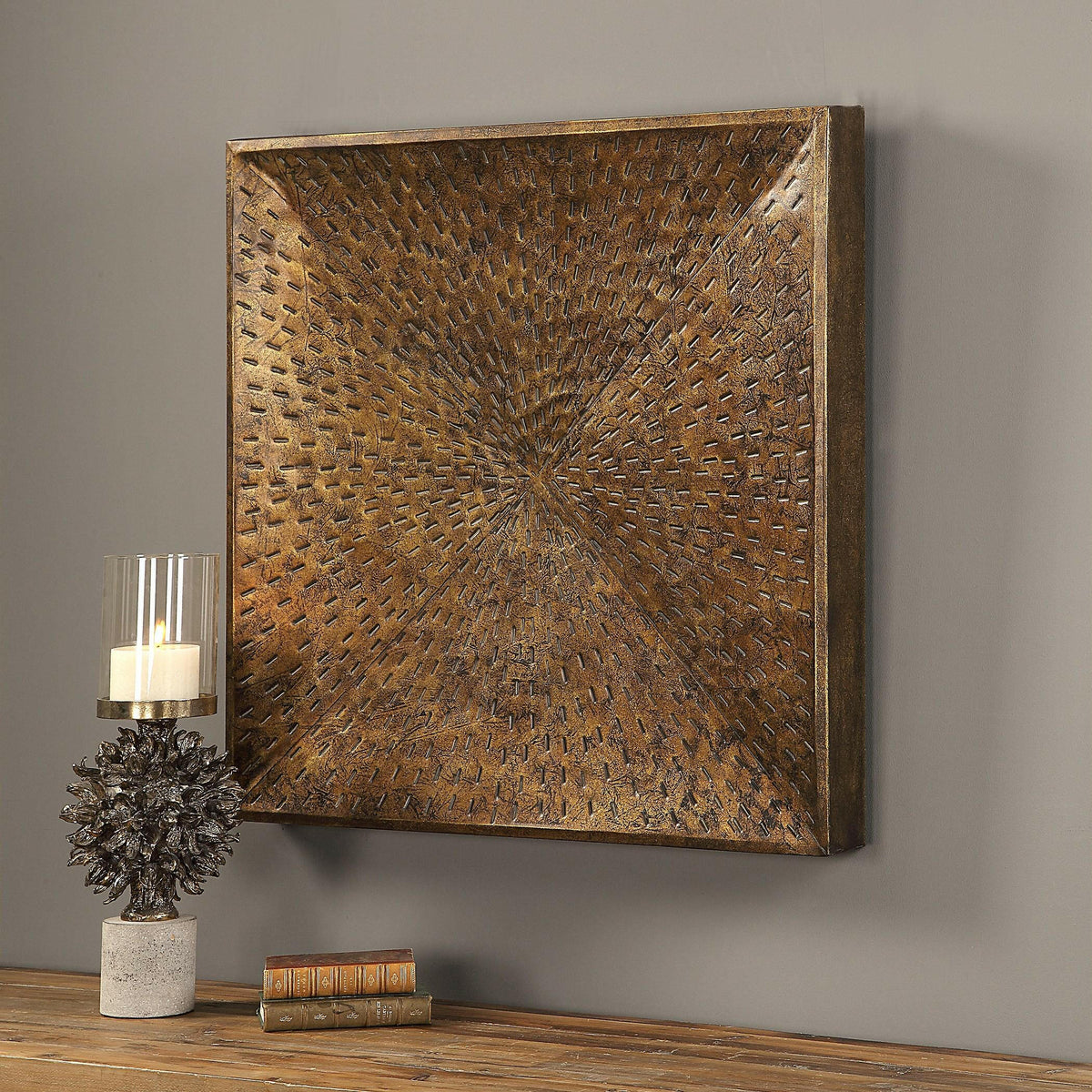Blaise Antiqued Bronze Wall Art.