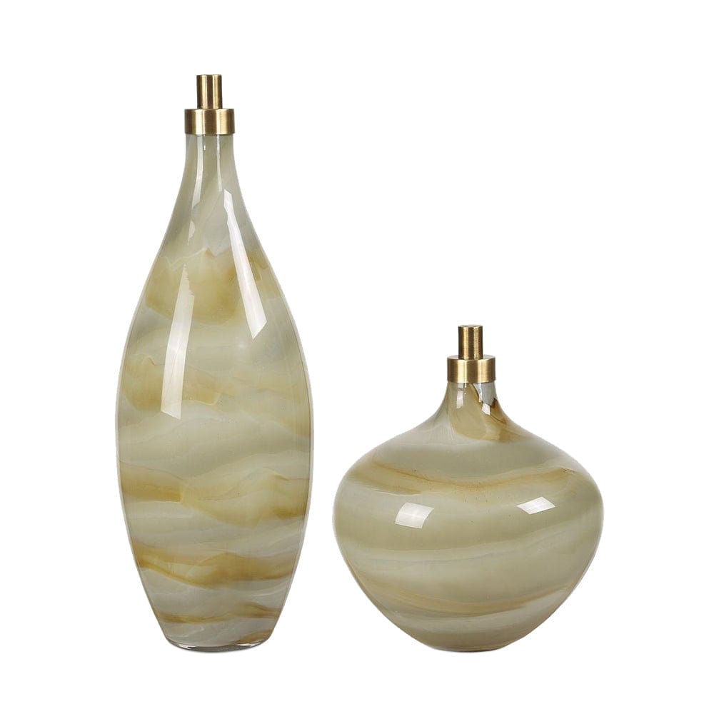 Uttermost Cascade Bottles Set of 2.