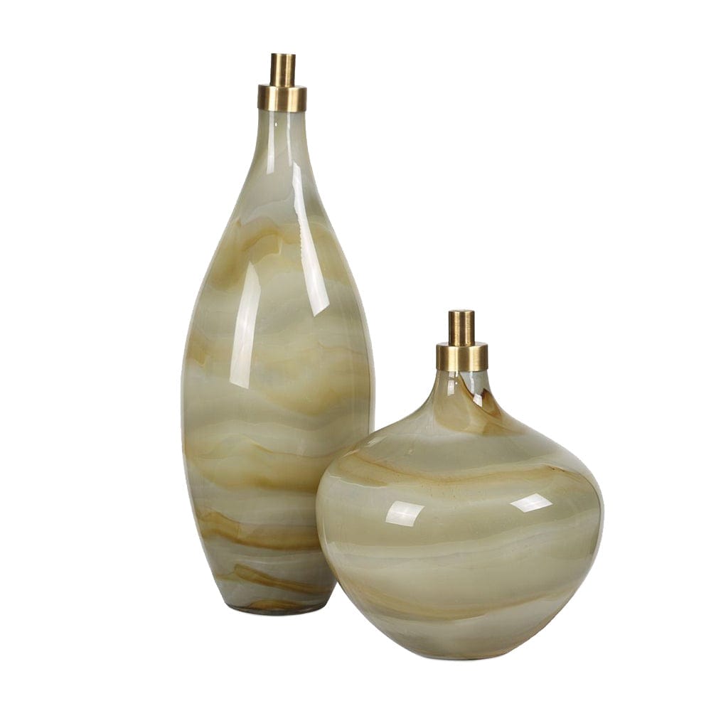 Uttermost Cascade Bottles Set of 2.