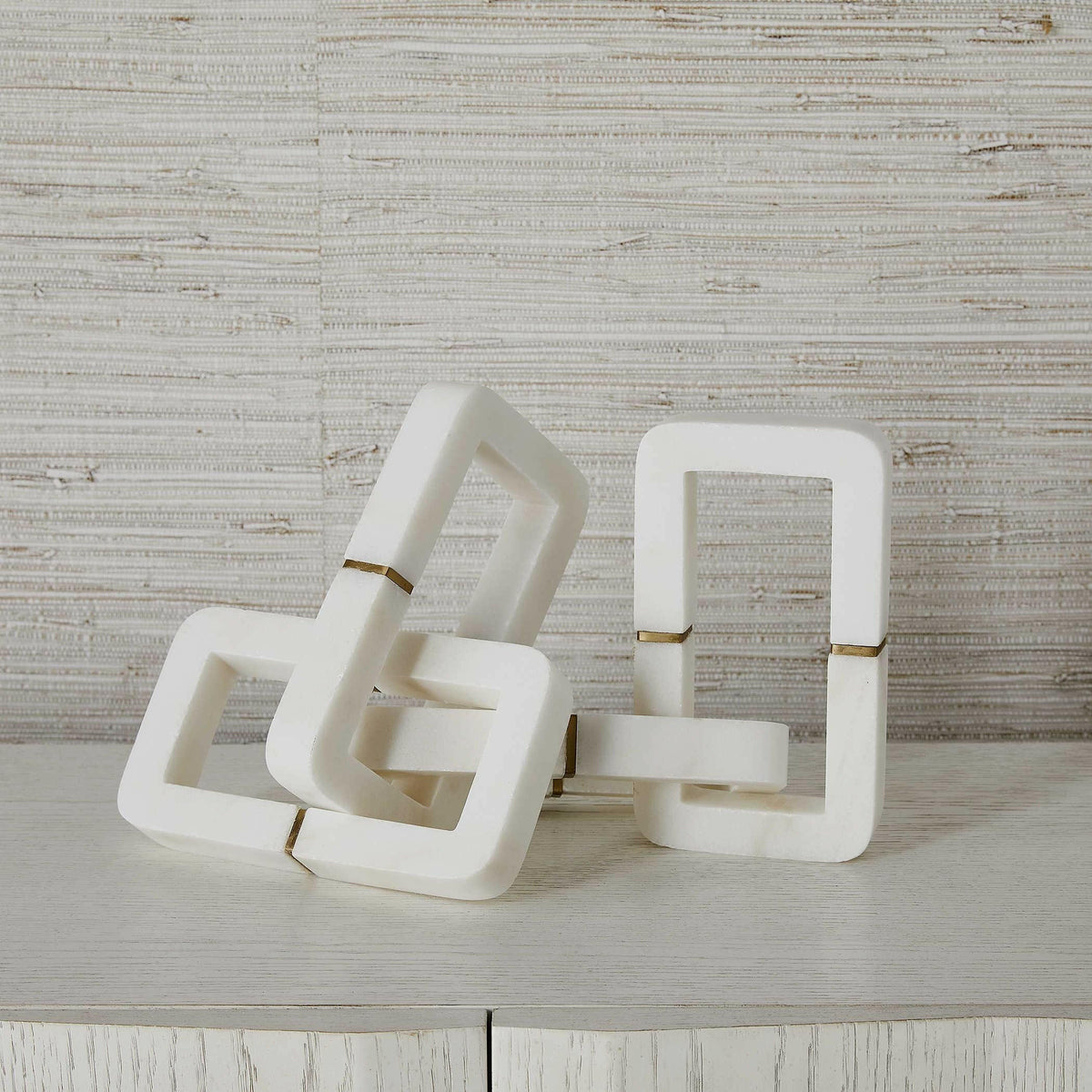 Connection Sculpture - White Marble.