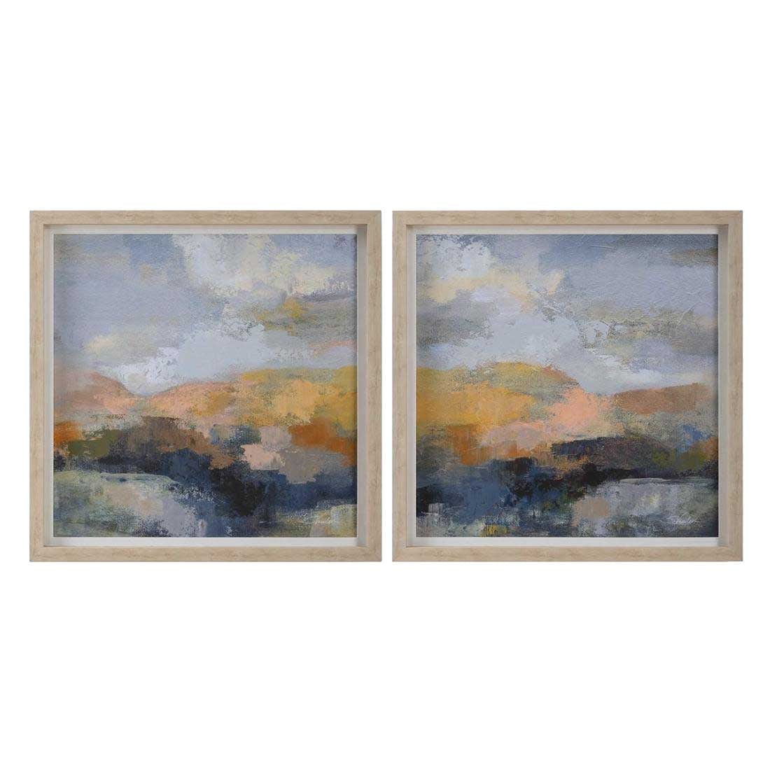 Uttermost Dusk Framed Prints, Set of 2.