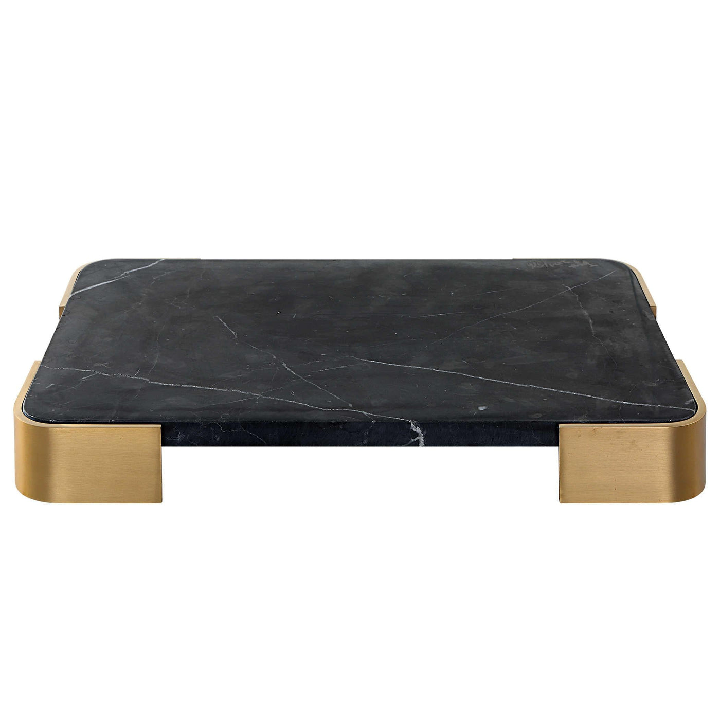 Uttermost Accessories Uttermost Elevated Tray/plateau - Black Marble Small House of Isabella UK