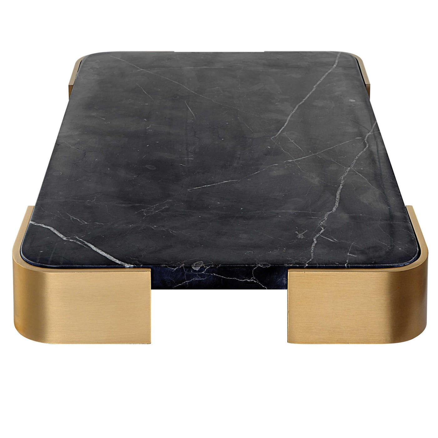 Uttermost Accessories Uttermost Elevated Tray/plateau - Black Marble Small House of Isabella UK