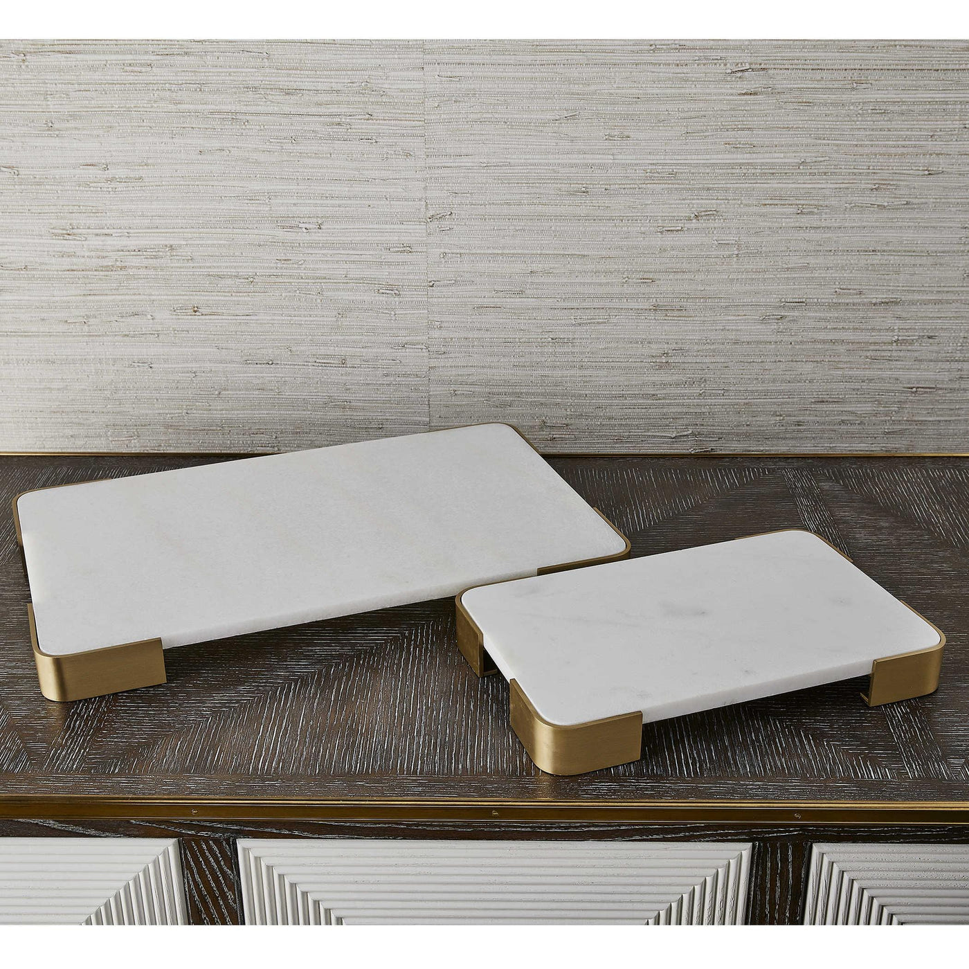 Uttermost Accessories Uttermost Elevated Tray/plateau - White Marble Large House of Isabella UK