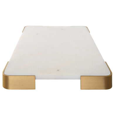 Uttermost Accessories Uttermost Elevated Tray/plateau - White Marble Large House of Isabella UK