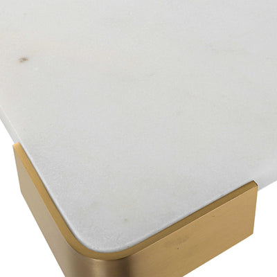 Uttermost Accessories Uttermost Elevated Tray/plateau - White Marble Large House of Isabella UK