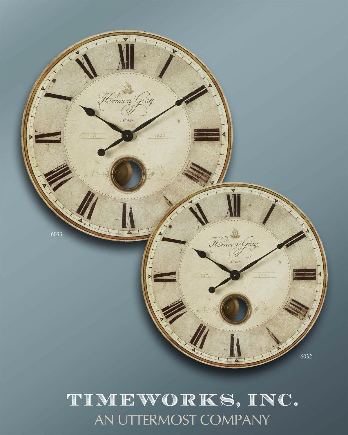 Harrison Gray 23" Clock.